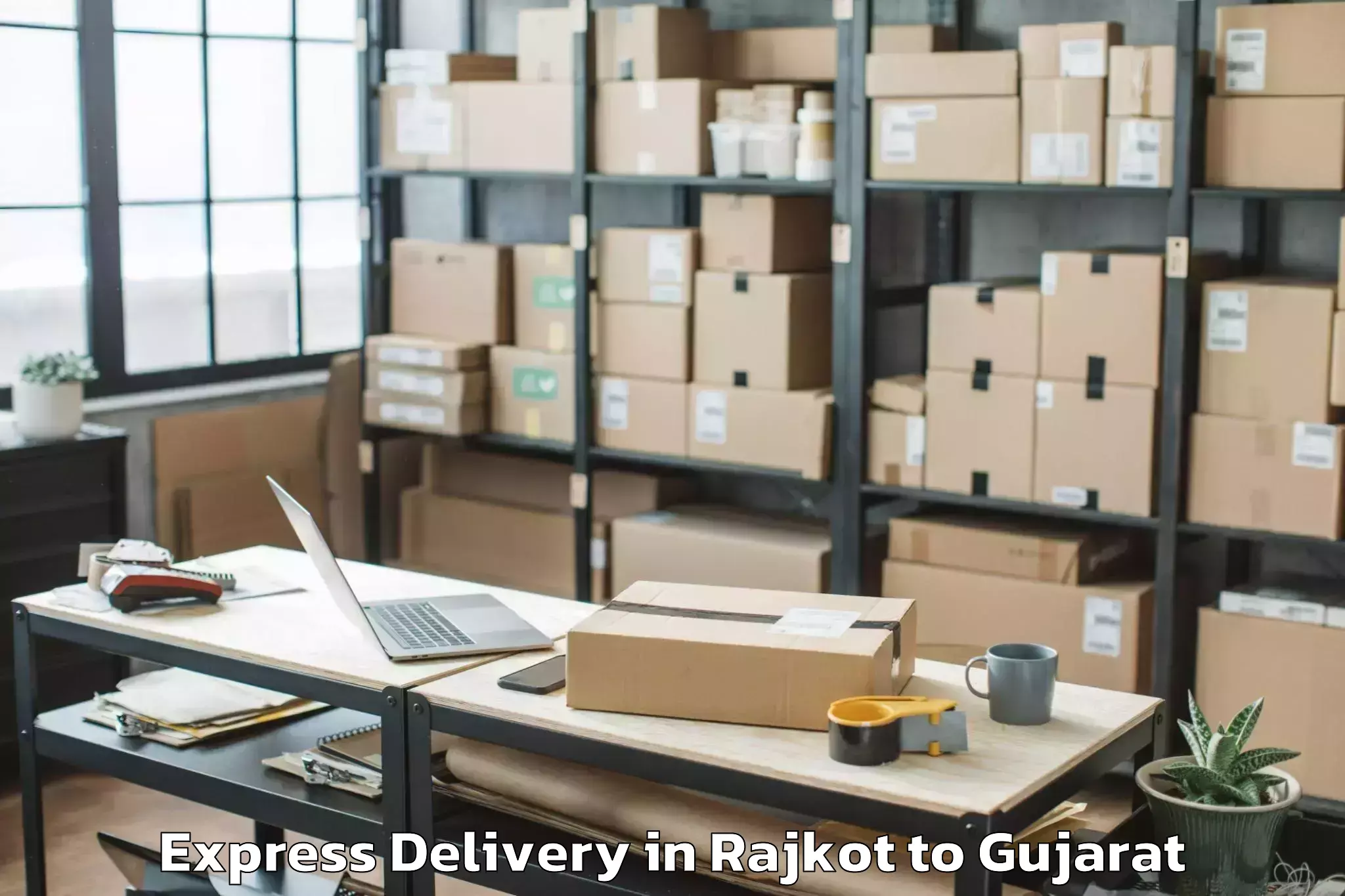 Expert Rajkot to Dediapada Express Delivery